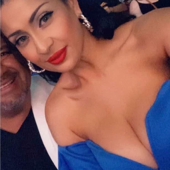 ASOS Strapless Royal Blue Dress - Picture 2 of 5